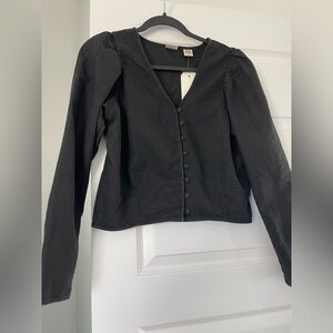 Levi's Black Button-Up Women's Top